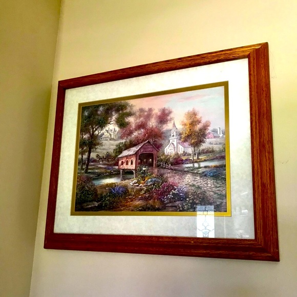 Beautiful Large Wood Frame Wall Decor - Picture 1 of 1